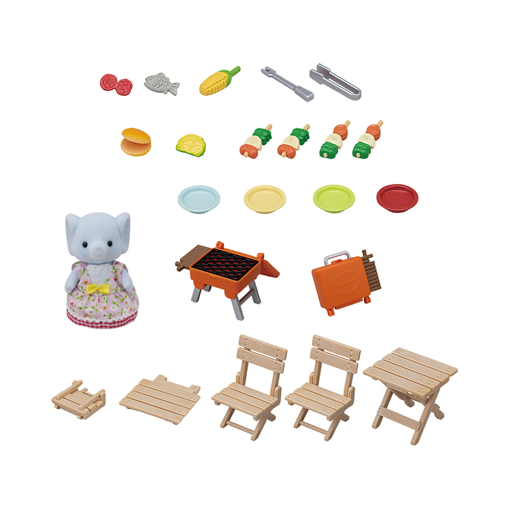 Calico Critters BBQ Picnic Set - Elephant Girl