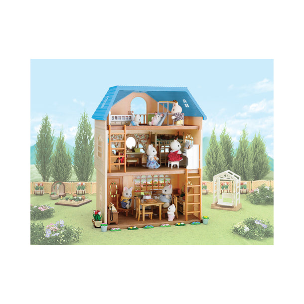 Calico Critters Sky Blue Terrace Gift Set Dollhouse Playset