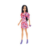 Barbie Fashionistas Doll #177 with Long Black Hair & Floral Dress