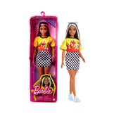 Barbie Fashionistas Doll #179 in Flame Crop Top & Checkered Skirt