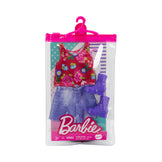 Barbie Fashions Assortment of Doll Clothes, 1 Outfit & 2 Accessories for Barbie Dolls