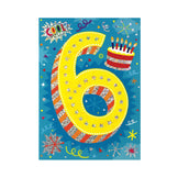 Age 6 Lettering Card
