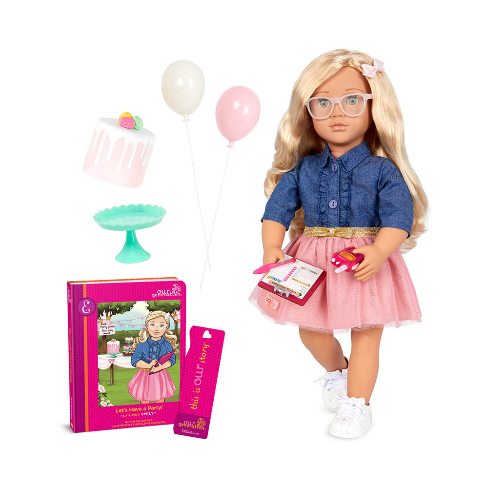 Our Generation Emily 18 Deluxe Doll with Book