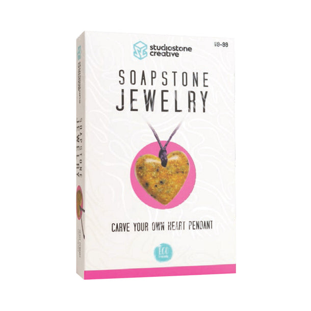 Soapstone Carving Kit Heart Pendant Mastermind Toys