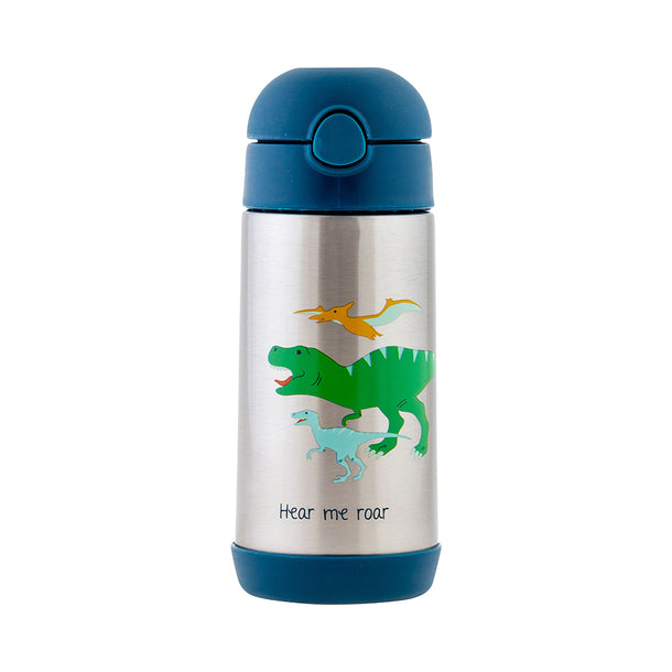 Dino Double Walled Stainless Steel Water Bottle