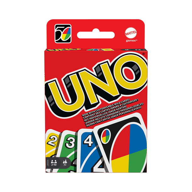 Uno Card Game with Customizable Wild Cards