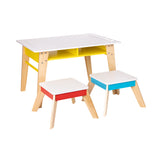 Mastermind Toys Arts And Crafts Table With Storage, 3Pc Set