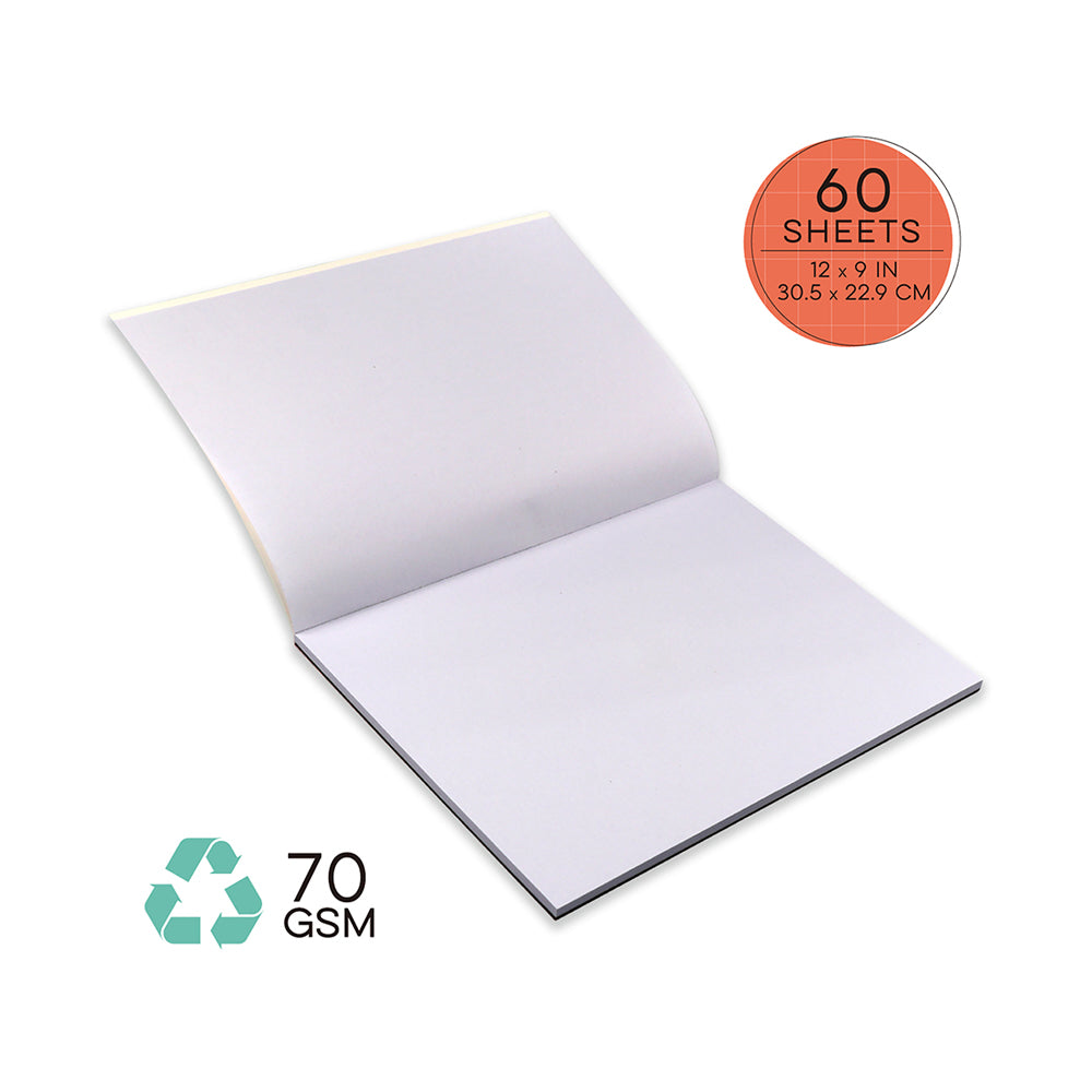 JR Recycled Newsprint Pad-12" x 9"