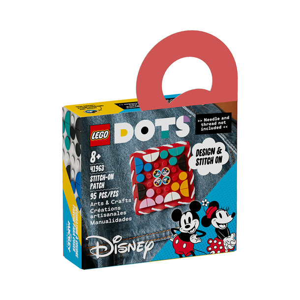 LEGO DOTS  Disney Mickey Mouse & Minnie Mouse Stitch-on Patch 41963 Kit (95 Pieces)