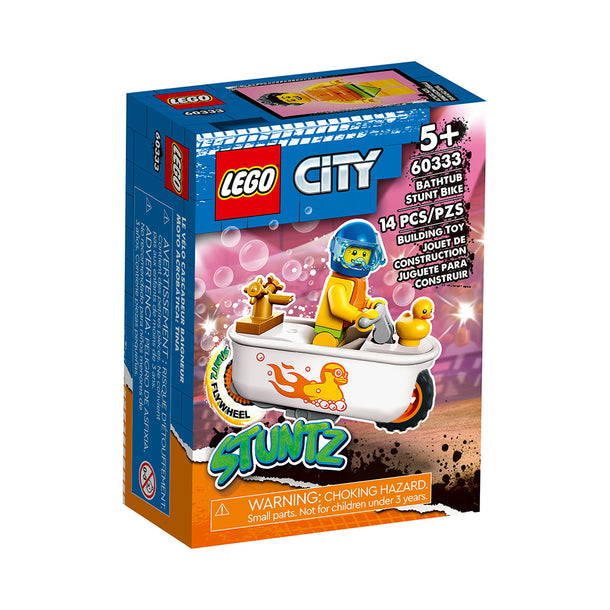 LEGO City Bathtub Stunt Bike 60333 Building Kit (14 Pieces)