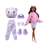 Barbie Doll Cutie Reveal Teddy Plush Costume Doll with Pet, Color Change