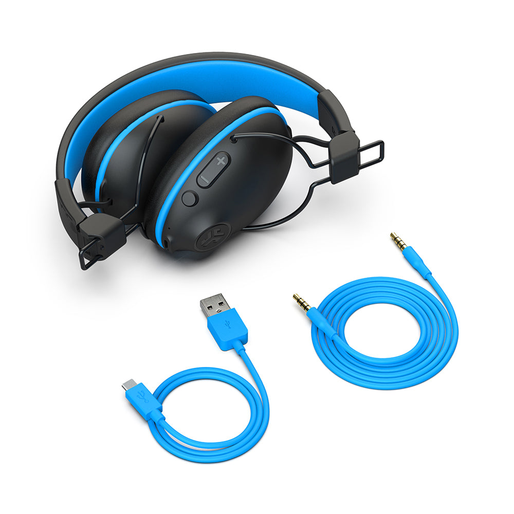 JBuddies Pro Wireless Headphones- Black/Blue
