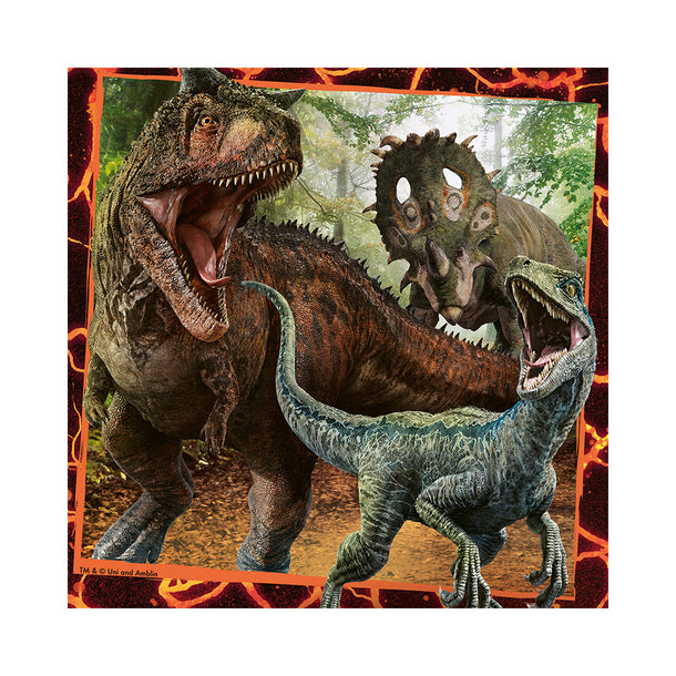 Jurassic World: Instinct to Hunt 3 x 49pc Puzzles