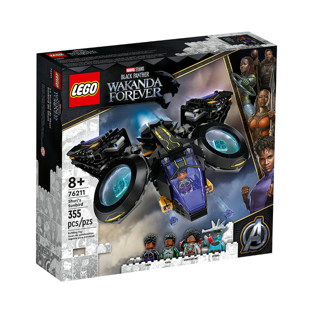LEGO Marvel Black Panther Wakanda Forever Shuri's Sunbird 76211 Building Kit (355 Pieces)