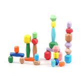 Mastermind Toys Baby Stacking Wooden Rocks - 30 Piece Set