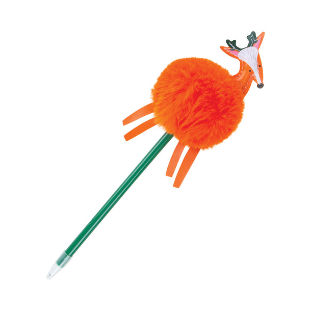Mastermind Toys Fuzzy Pom Pom Pen - Fawn