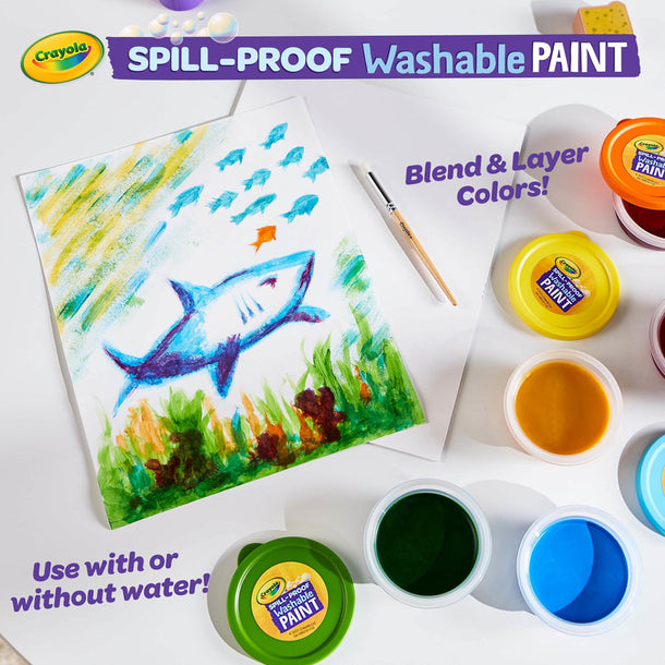 Crayola Spill Proof 5Ct Washable Paint Kit