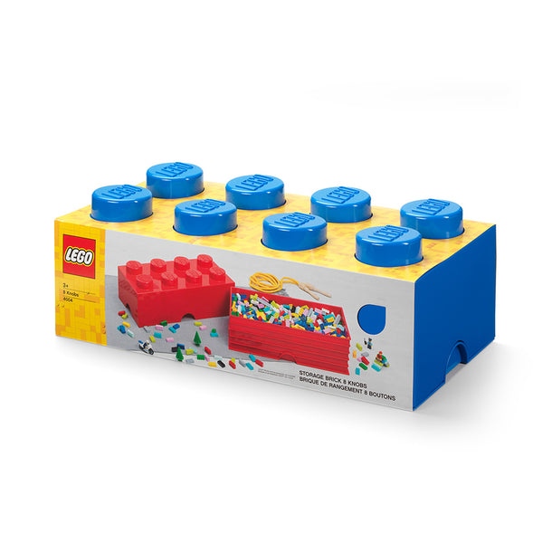 LEGO - 8 Knobs Storage Brick Bright Blue