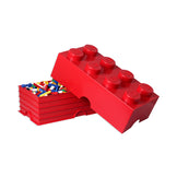LEGO - 8 Knobs Storage Brick Bright Red