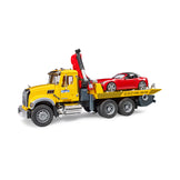 Bruder MACK Granite Tow Truck with Roadster