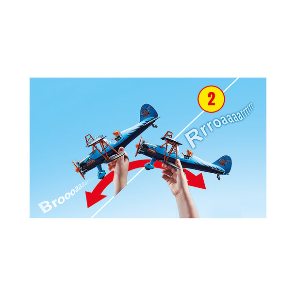 Playmobil Air Stunt Show Phoenix Biplane Playset