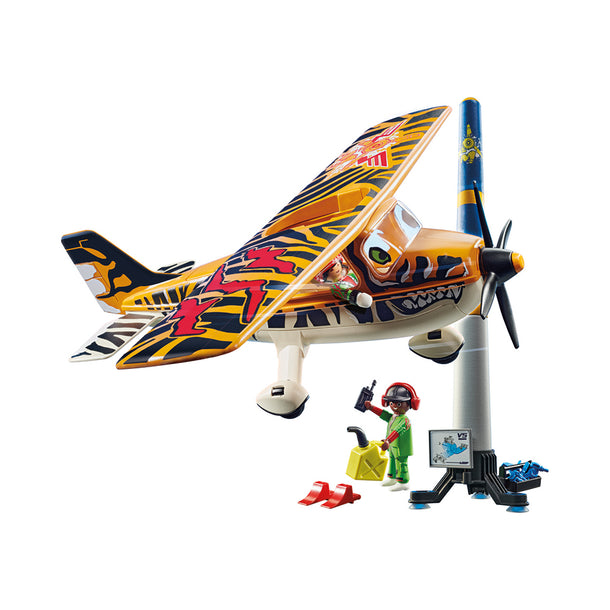 Playmobil Air Stunt Show Tiger Propeller Plane Playsets