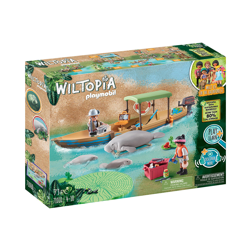 Playmobil Wiltopia Boat Trip to the Manatees Playset