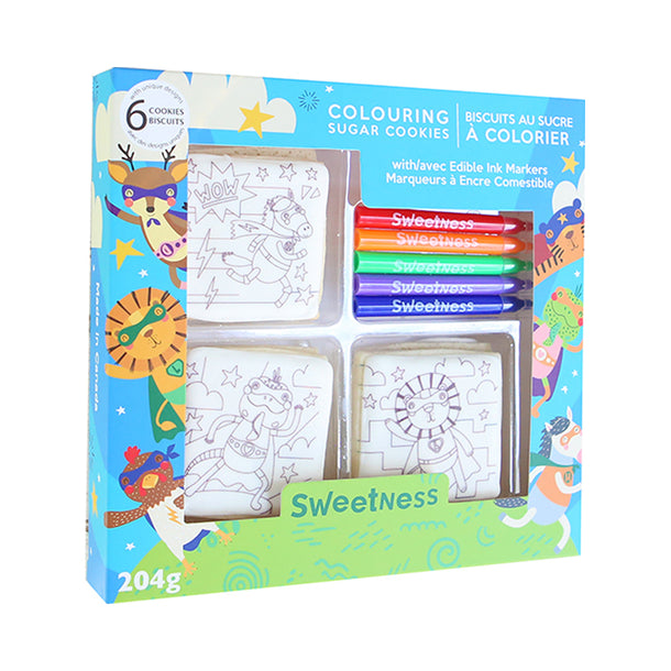 Super Zoo Colouring Sugar Cookie Kit