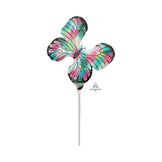 Teal/Pink Butterfly Air Filled Balloon