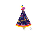 Party Hat Birthday Air Filled Balloon