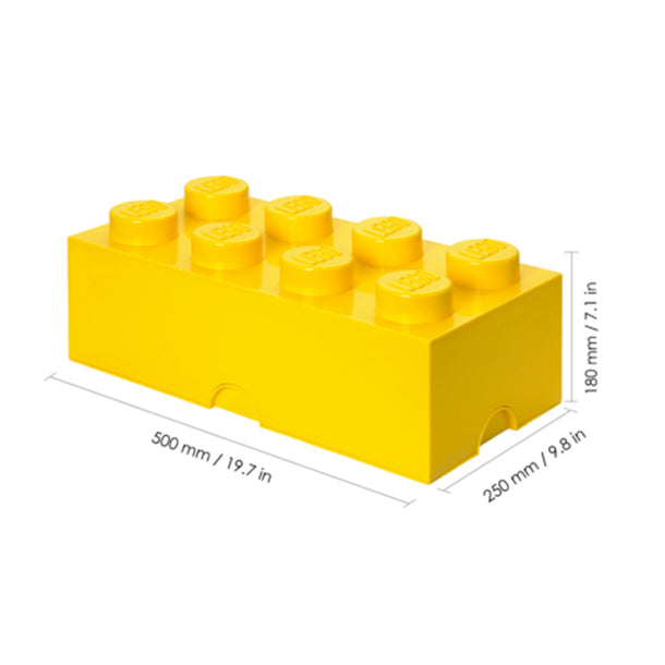 LEGO Bright Yellow 8 Knobs Storage Brick