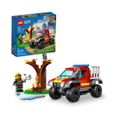 LEGO City 4x4 Fire Truck Rescue 60393 Building Toy Set (97 Pieces)