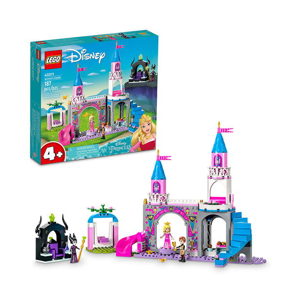 LEGO Disney Aurora’s Castle 43211 Building Toy Set (187 Pieces)