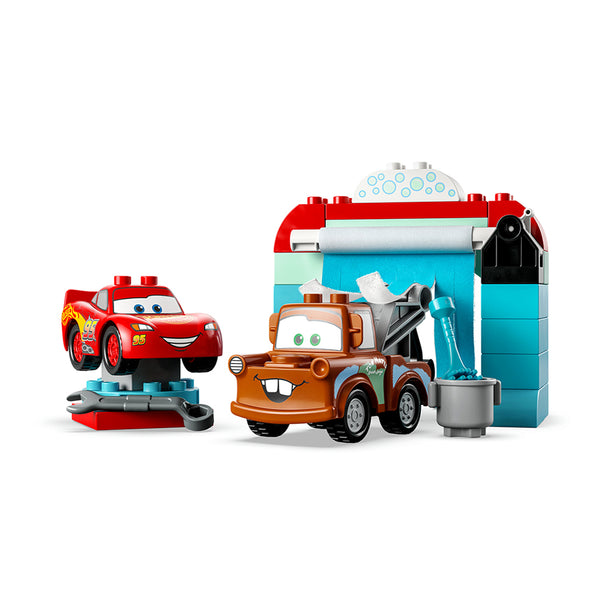 LEGO DUPLO  Disney and Pixar’s Cars Lightning McQueen & Mater’s Car Wash Fun 10996 (29 Pieces)