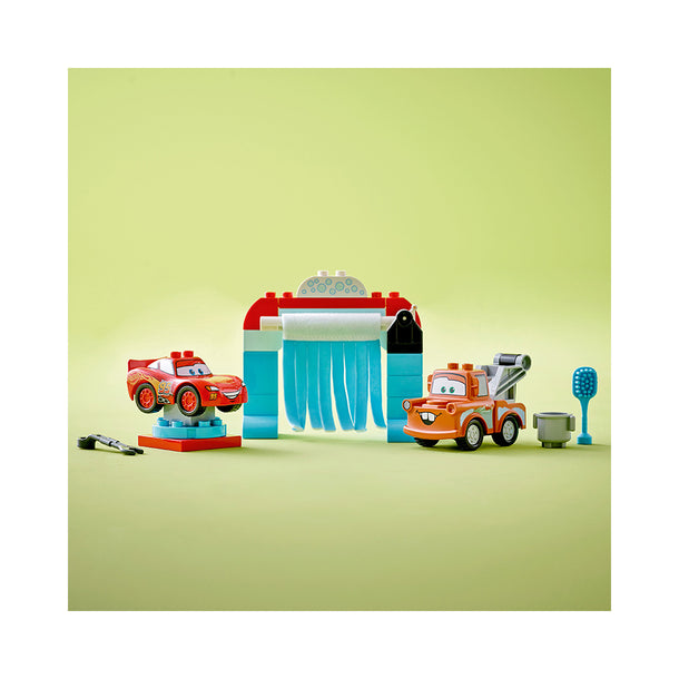 LEGO DUPLO  Disney and Pixar’s Cars Lightning McQueen & Mater’s Car Wash Fun 10996 (29 Pieces)