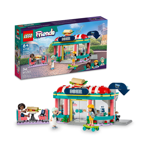 LEGO Friends Heartlake Downtown Diner 41728 Building Toy Set (346 Pieces)