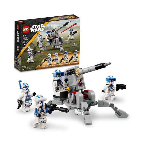 LEGO Star Wars 501st Clone Troopers Battle Pack 75345 Building Toy Set (119 Pcs)