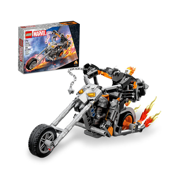 LEGO Marvel Ghost Rider Mech & Bike 76245 Building Toy Set (264 Pieces)