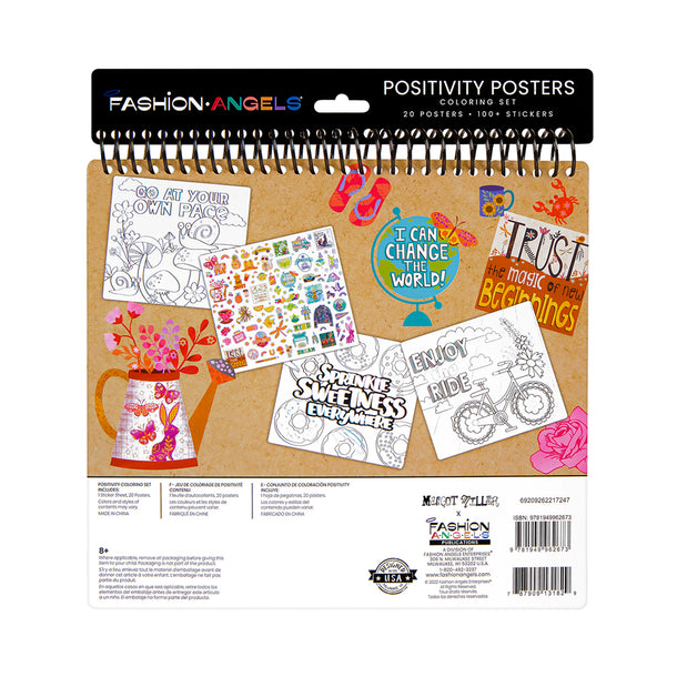 Fashion Angels Positivity Posters Coloring Set