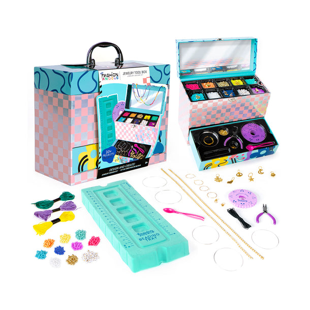 Fashion Angels Beaded Jewelry Tool Box Kit Mastermind Toys
