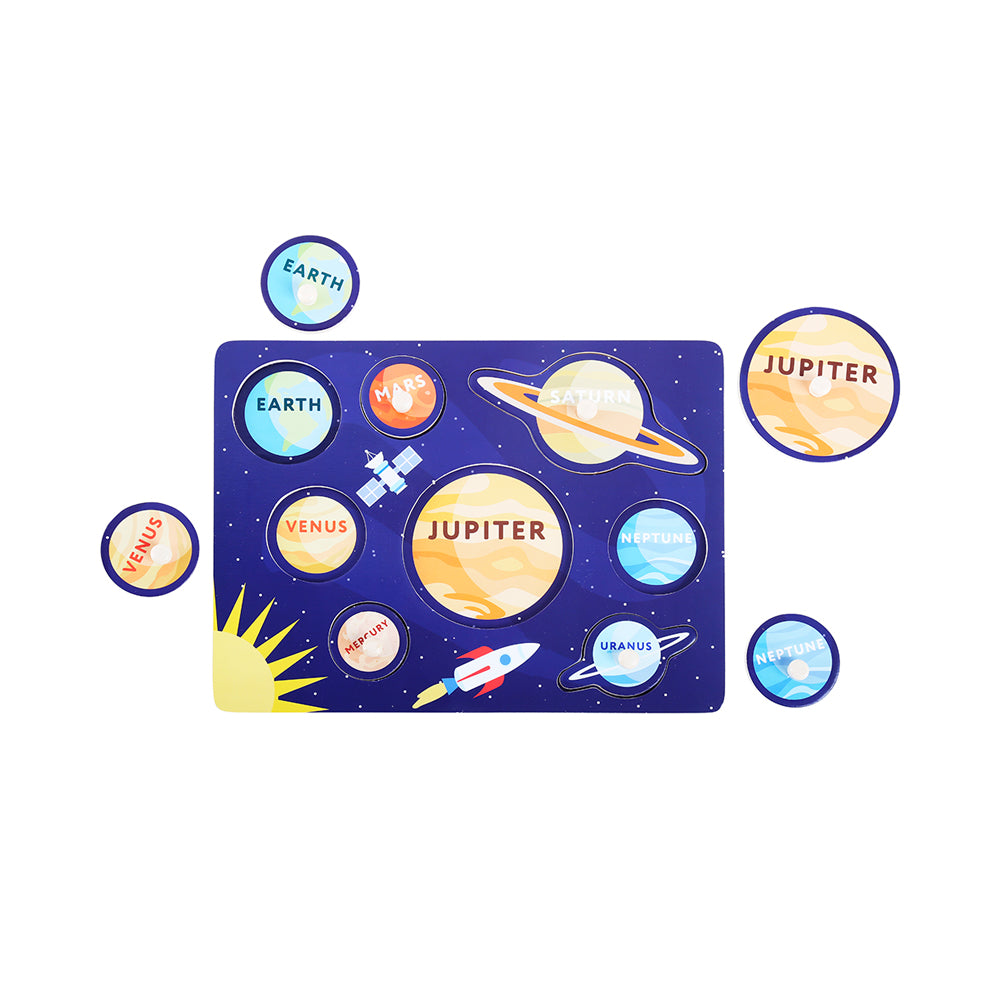 Mastermind Toys Baby Wooden Solar System Insert Puzzle