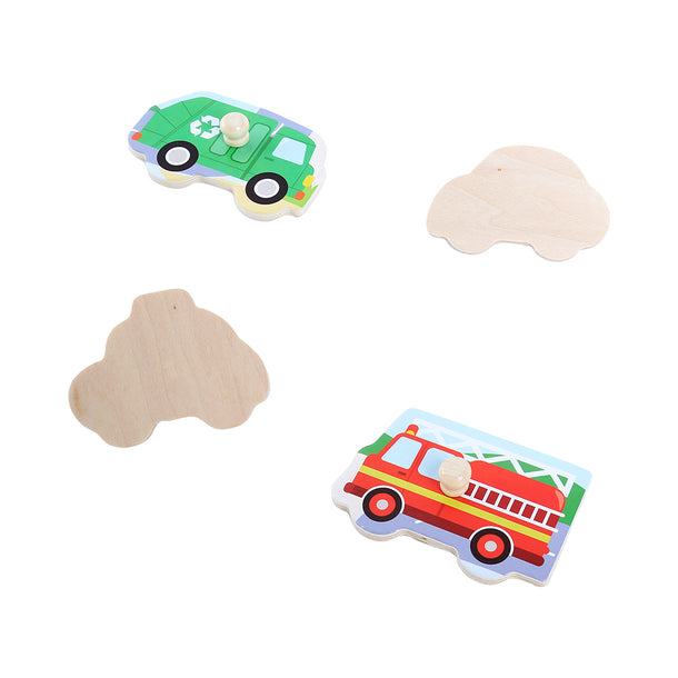 Mastermind Toys Baby Wooden Vehicles Insert Puzzle