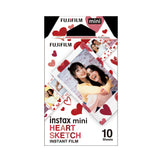 Instax Mini Heart Sketch Instant Film 10pk