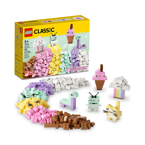 LEGO Classic Creative Pastel Fun 11028  Building Set (333 Pieces)