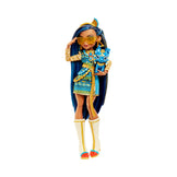 Monster High Doll, Cleo De Nile With Pet Dog, Blue Streaked Hair