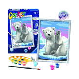 CreArt Pawsome Polar Bear Painting by Numbers