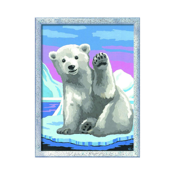 CreArt Pawsome Polar Bear Painting by Numbers