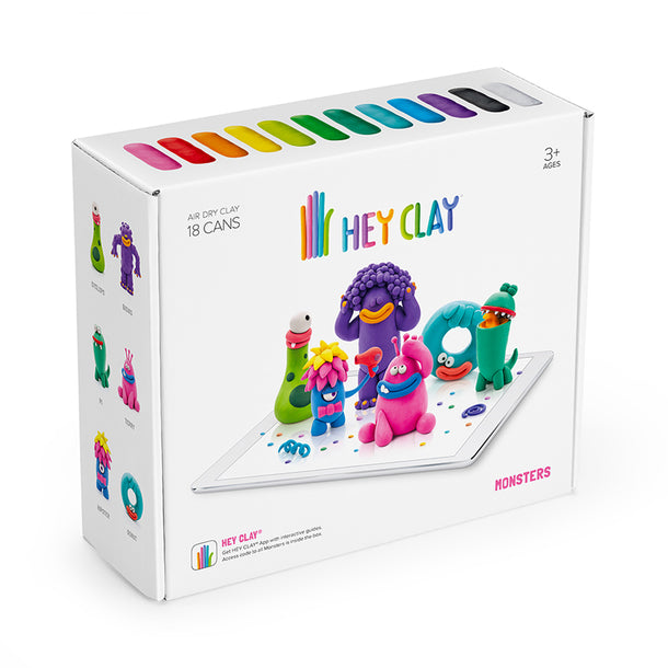 HEY CLAY Monster Air Dry Clay Modelling Kit with Interactive App