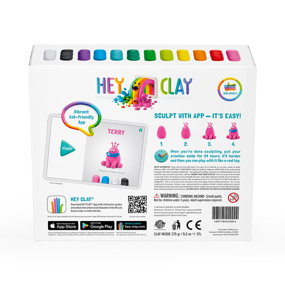 HEY CLAY Monster Air Dry Clay Modelling Kit