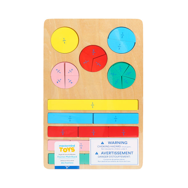 Mastermind Toys Wooden Fraction Math Board
